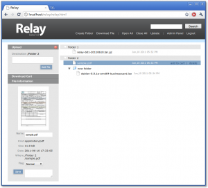 Relay screenshot