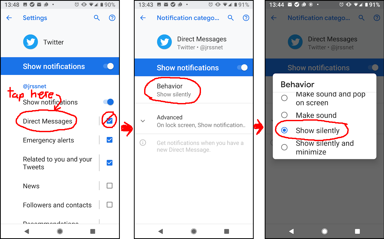 Disable Twitter vibration on Android (8.0 and up) – JRS Systems: the blog