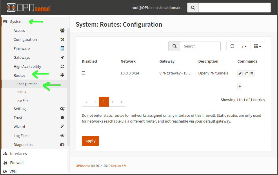 opnsense openvpn